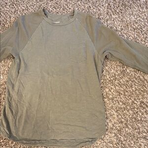 Olive Quarter Sleeve Shirt